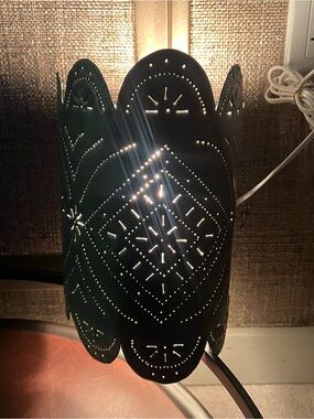 Spanish Lace Punched Tin Wall Sconce Light